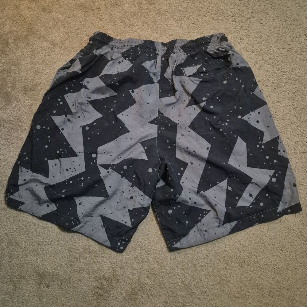 Jordan Jumpman Poolside Shorts Mens 2XL Grey Black Splatter Nylon - Picture 6 of 8